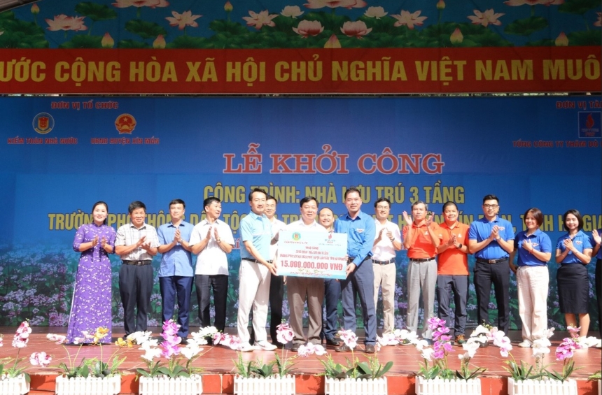 PVEP tài trợ xây dựng khu lưu trú cho trường phổ thông trung học nội trú tại tỉnh Hà Giang